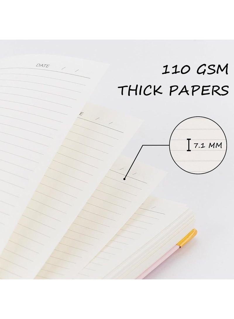 A4 Hardcover Spiral Notebook 300 Pages, Premium 110GSM Thick Lined Paper Notebook With Metal Rounded Include 12pcs Index Tabs, Good Choose For Work,School, Journal, Black - Image 3